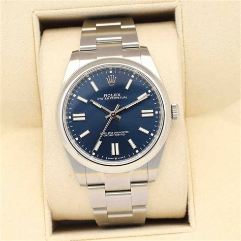 dames rolex blauwe wijzerplaat|Rolex Oyster Perpetual 36.